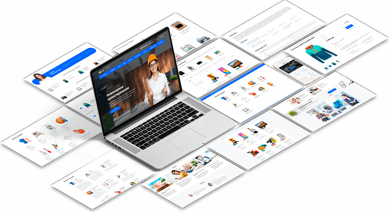IntecUniverse SITE — корпоративный сайт с конструктором дизайна