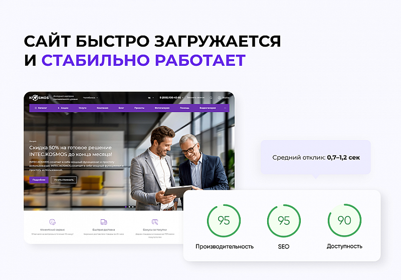 INTEC.Kosmos — готовое решение для сайтов на 1С‑Битрикс